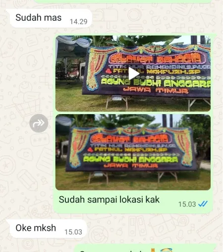 Pengiriman Papan Bunga Lengkong Gudang Timur